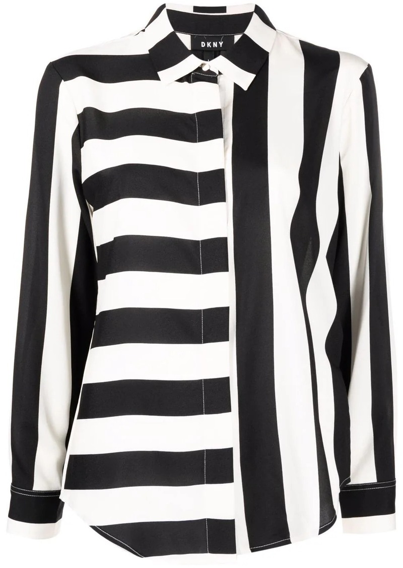 DKNY striped print shirt