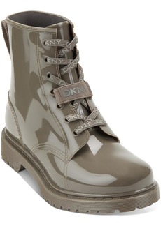 DKNY Tilly Rain Boot Womens Waterproof Lace Up Booties