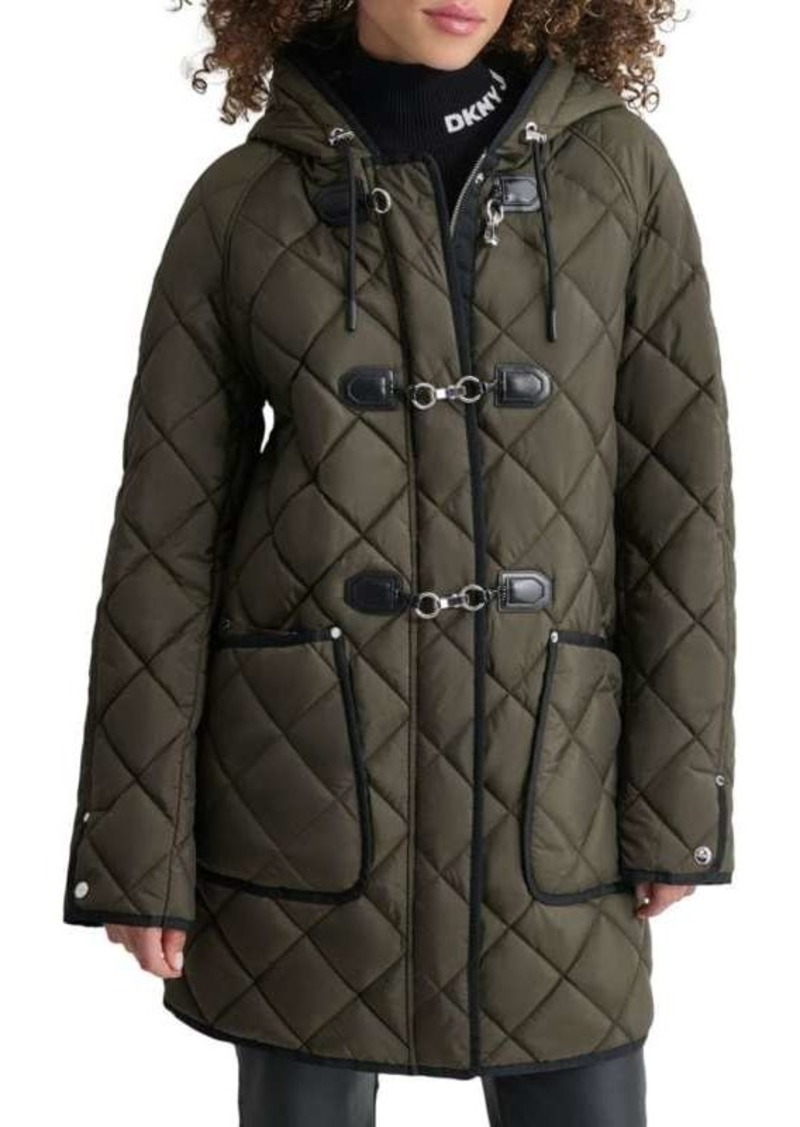 DKNY Toggle Quilted Jacket