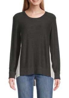 DKNY Two Tone High Low Sweater