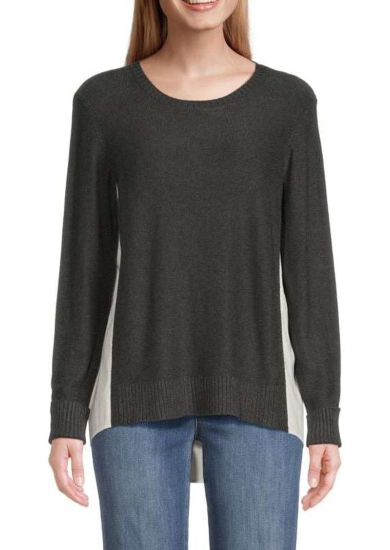 DKNY Two Tone High Low Sweater