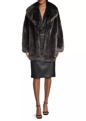 DKNY Vintage Glam Faux-Fur Coat