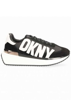 DKNY Women's Arlan Retro Lace Up Sneaker In Black