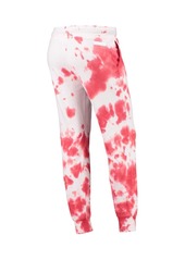 Women's Dkny Sport White, Red Washington Nationals Melody Tie-Dye Jogger Pants - White, Red