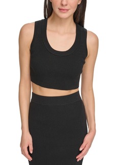 DKNY Womens Gym Fitness Crop Top