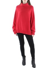 DKNY Womens Knit Studded Turtleneck Sweater