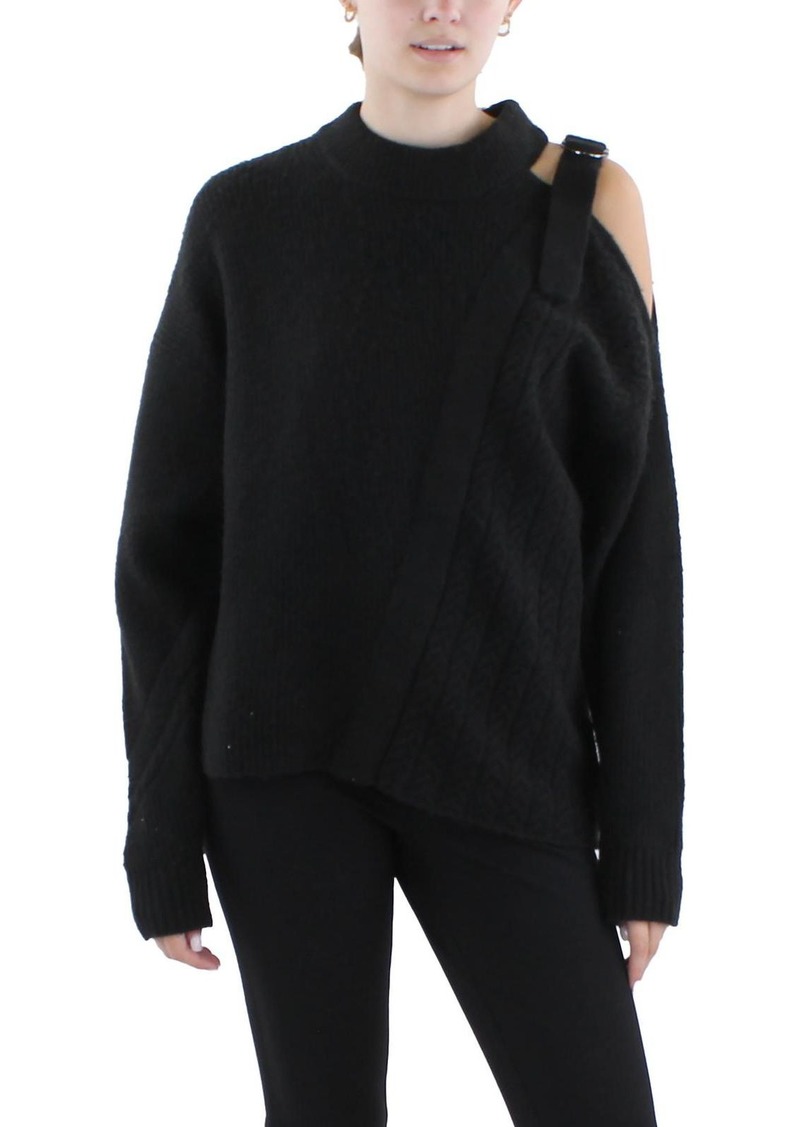 DKNY Womens Ribbed Pullover Sweater