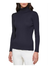 DKNY Womens Ribbed Turtle Neck Pullover Sweater