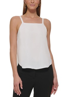 DKNY Womens Square Neck Camisole Shell