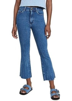 DL1961 Bridget Boot High-Rise Crop Jeans in Keys