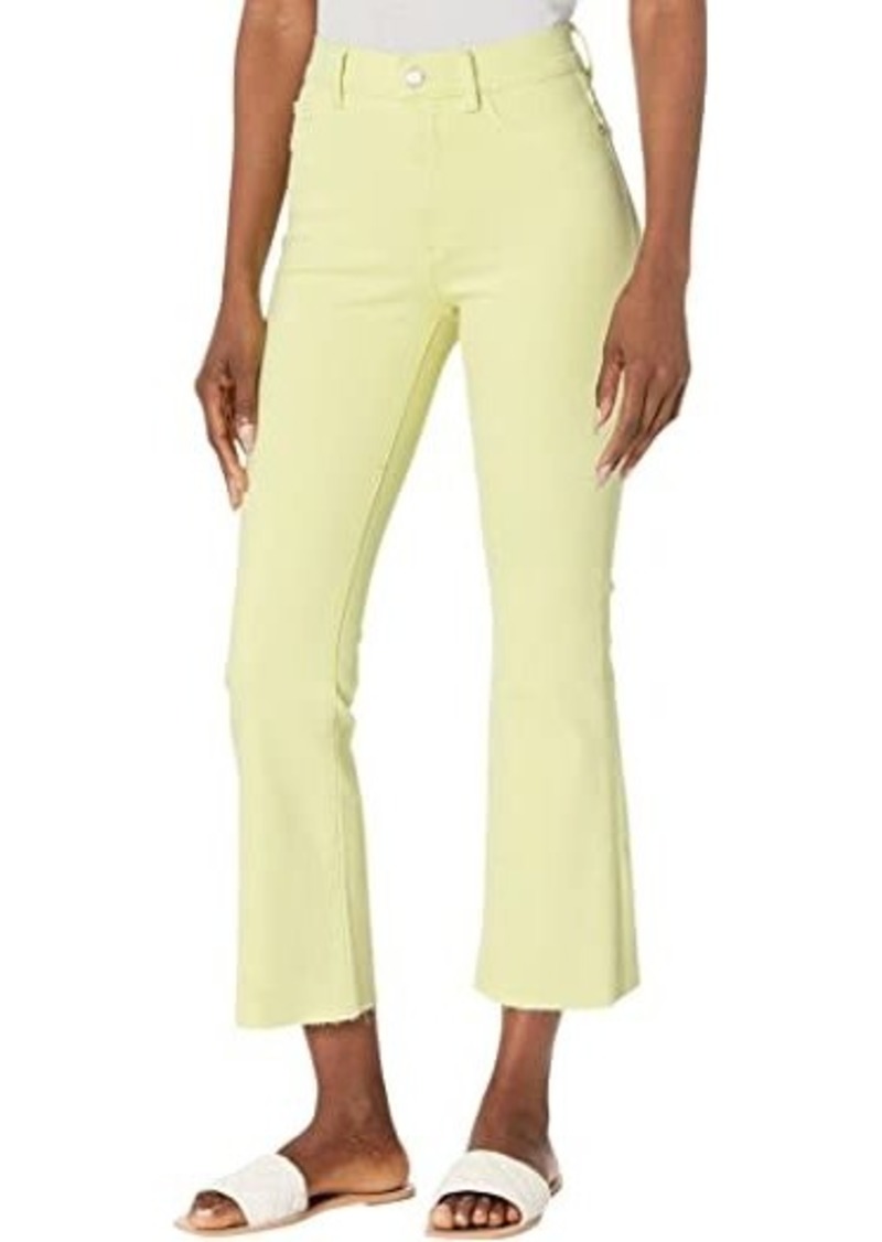 DL 1961 Bridget Boot High-Rise Instasculpt Crop Jeans in Limeade