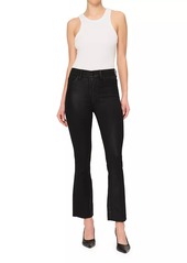 DL 1961 Bridget Bootcut High Rise Instasculpt Coated Crop Jeans