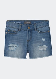 DL 1961 Girl's Lucy Cut Off Denim Shorts  Size 7-16