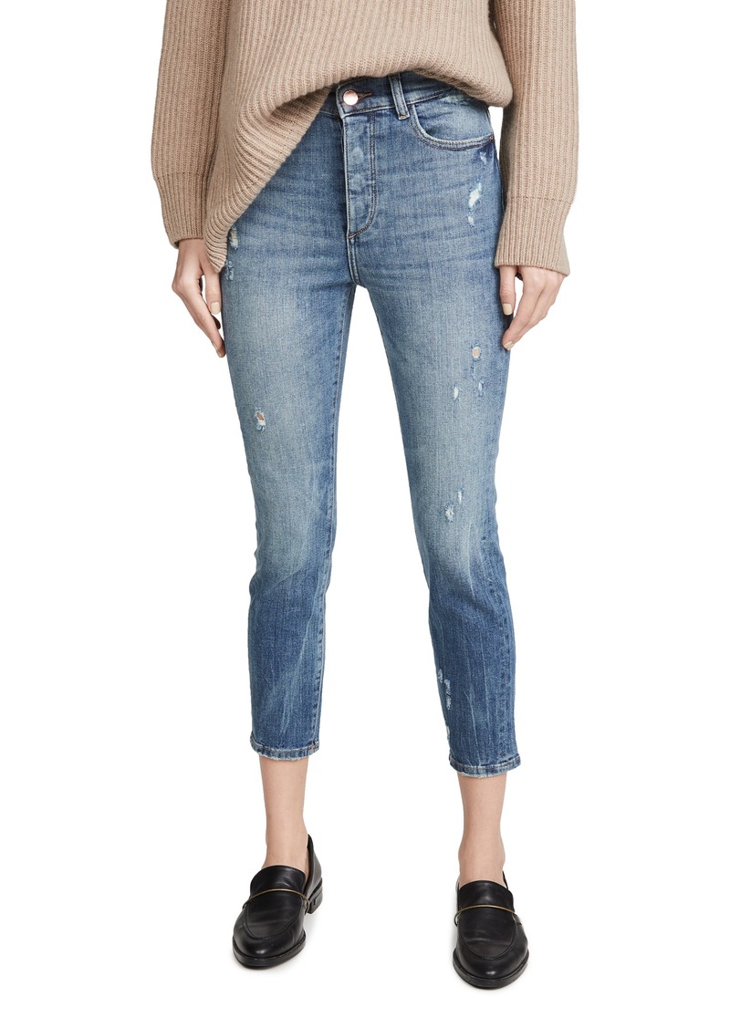 DL 1961 DL1961 womens Farrow Skinny High Rise Instasculpt Crop Jeans  0 US