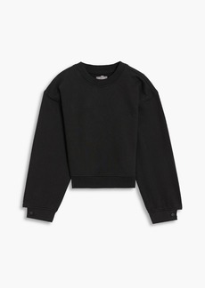 DL 1961 DL1961 - Cropped French cotton-terry sweatshirt - Black - XS