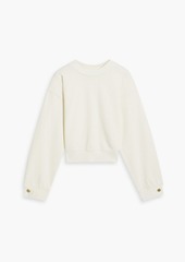 DL 1961 DL1961 - Cropped French cotton-terry sweatshirt - White - S