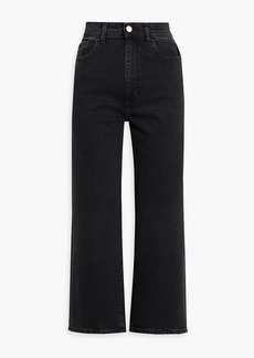 DL 1961 DL1961 - Hepburn cropped high-rise wide-leg jeans - Black - 30