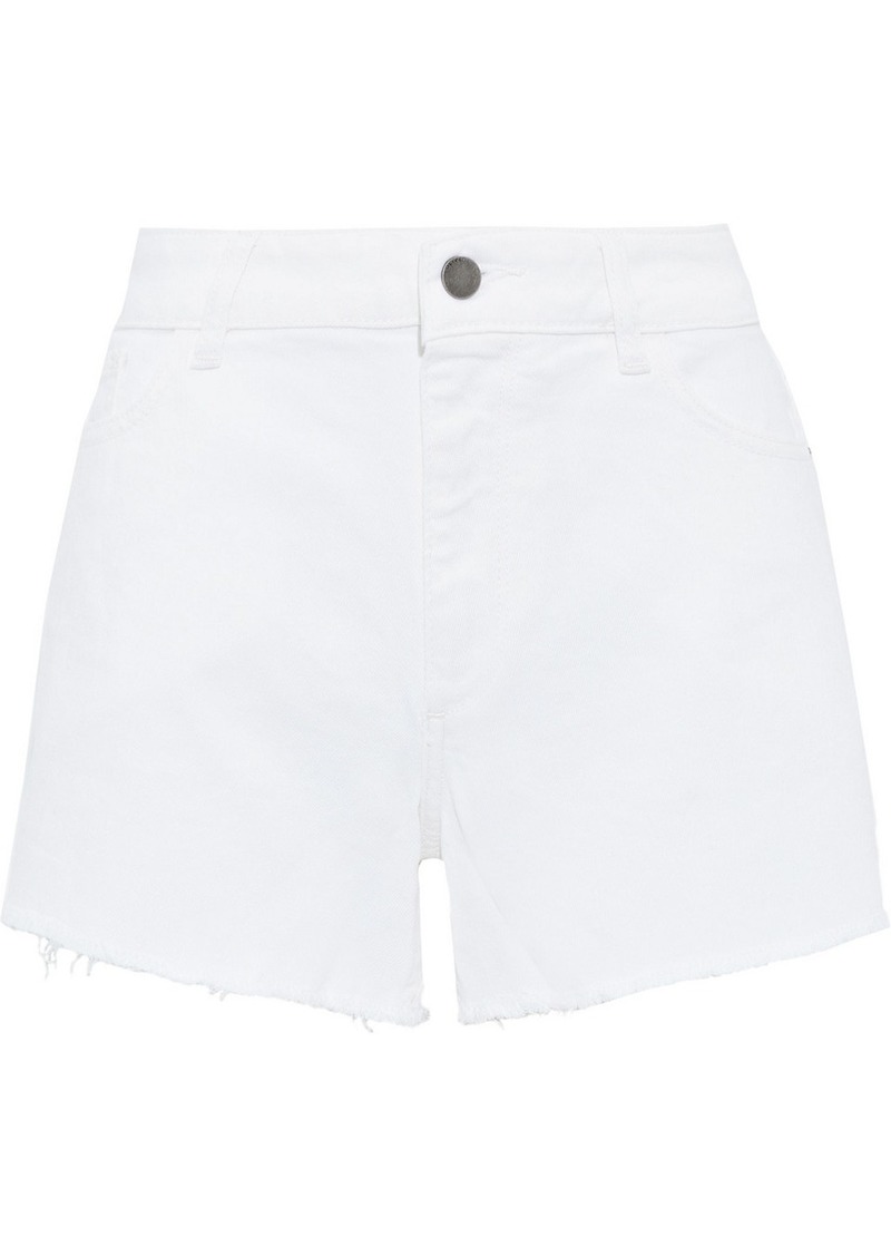 DL 1961 DL1961 - Karlie frayed denim shorts - White - 24