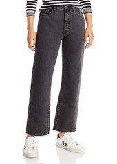 DL 1961 DL1961 Emilie Vintage Ultra High Rise Straight Ankle Jeans in Stone