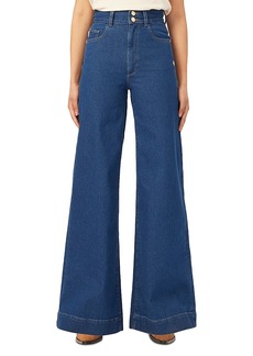 DL 1961 DL1961 Hepburn High Rise Vintage Wide Leg Jeans in Vibrant Rinse