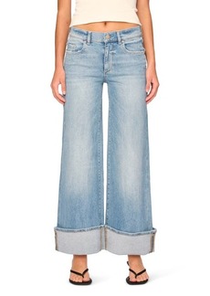 DL 1961 DL1961 Hepburn Low Rise Wide Leg Cuffed Jeans