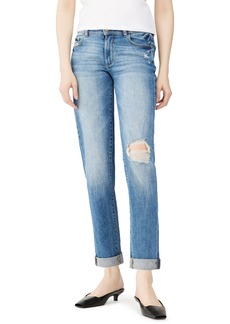 DL 1961 DL1961 Riley Ripped Boyfriend Straight Leg Jeans in Oasis Distressed at Nordstrom Rack