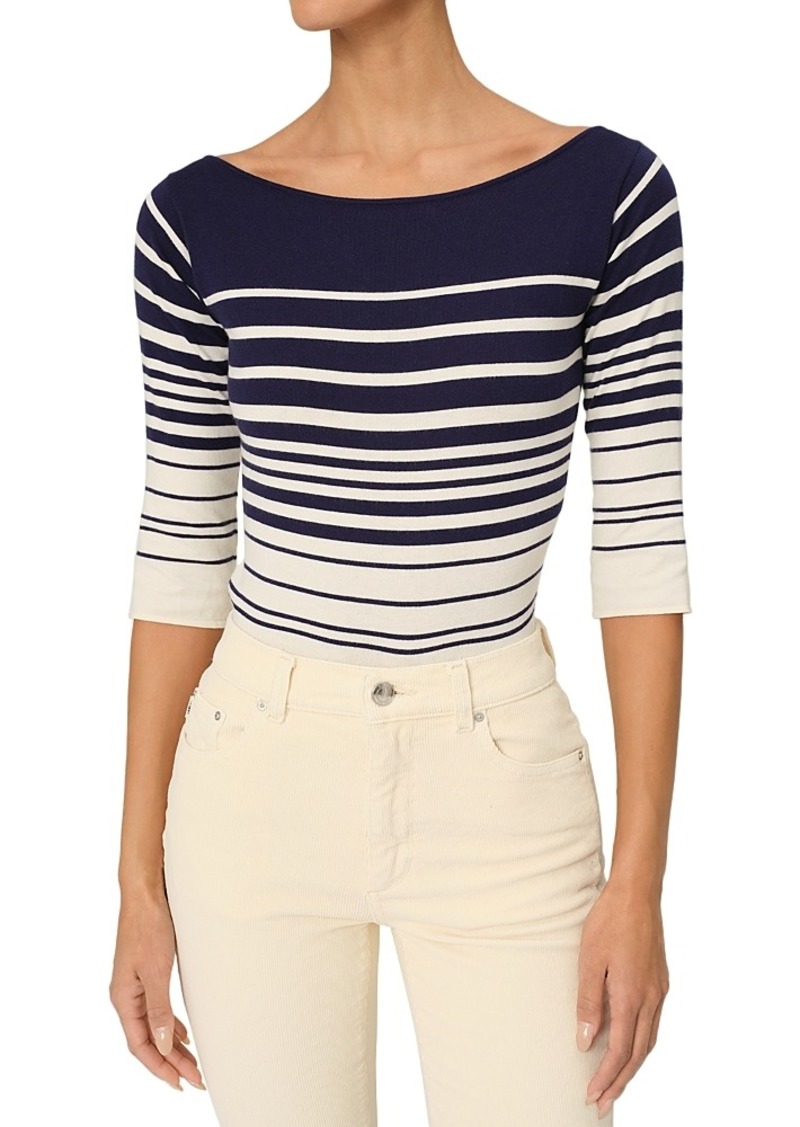 DL 1961 DL1961 Striped Boatneck Top