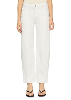 DL 1961 DL1961 Thea Boyfriend Relaxed Jeans in White Cuff