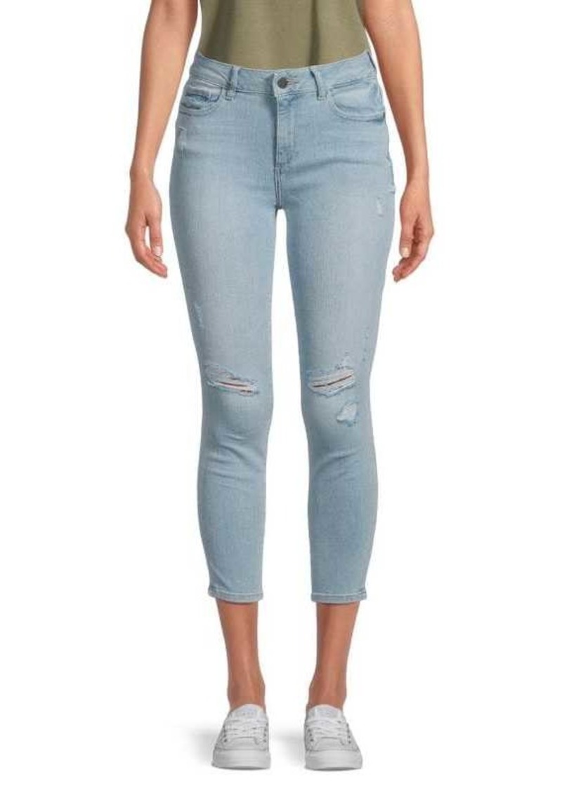 DL 1961 Florence Distressed Cropped Jeans