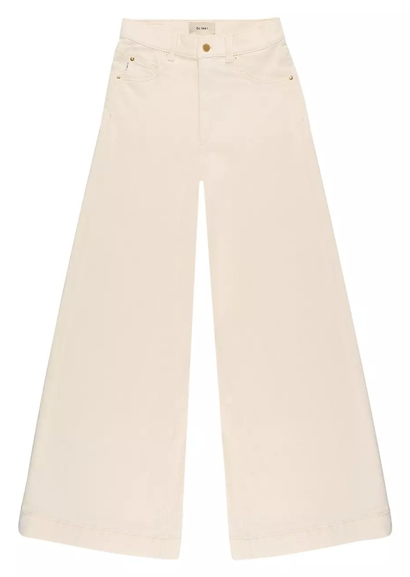 DL 1961 Hepburn Wide Leg Vintage Manilla Knit Jeans