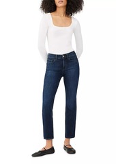 DL 1961 Mara Straight Mid Rise Instasculpt Ankle Jeans India Ink