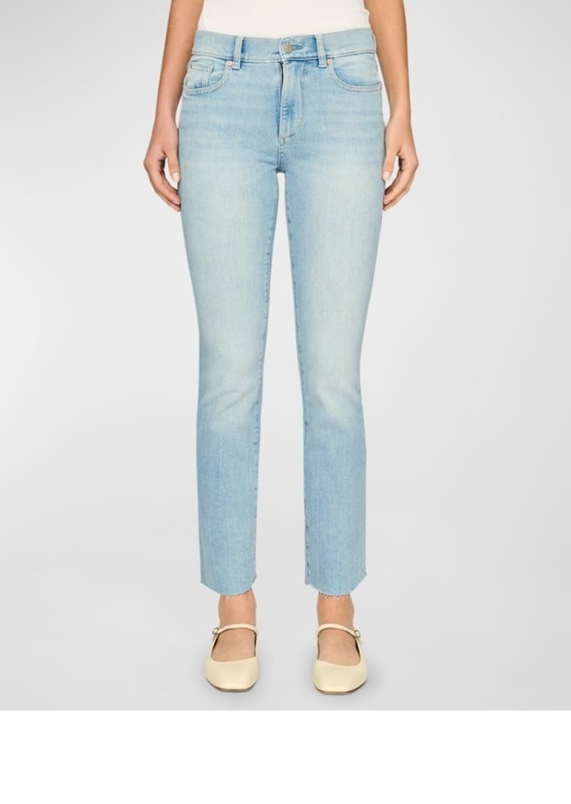 DL 1961 Mara Straight Mid-Rise Instasculpt Ankle Jeans