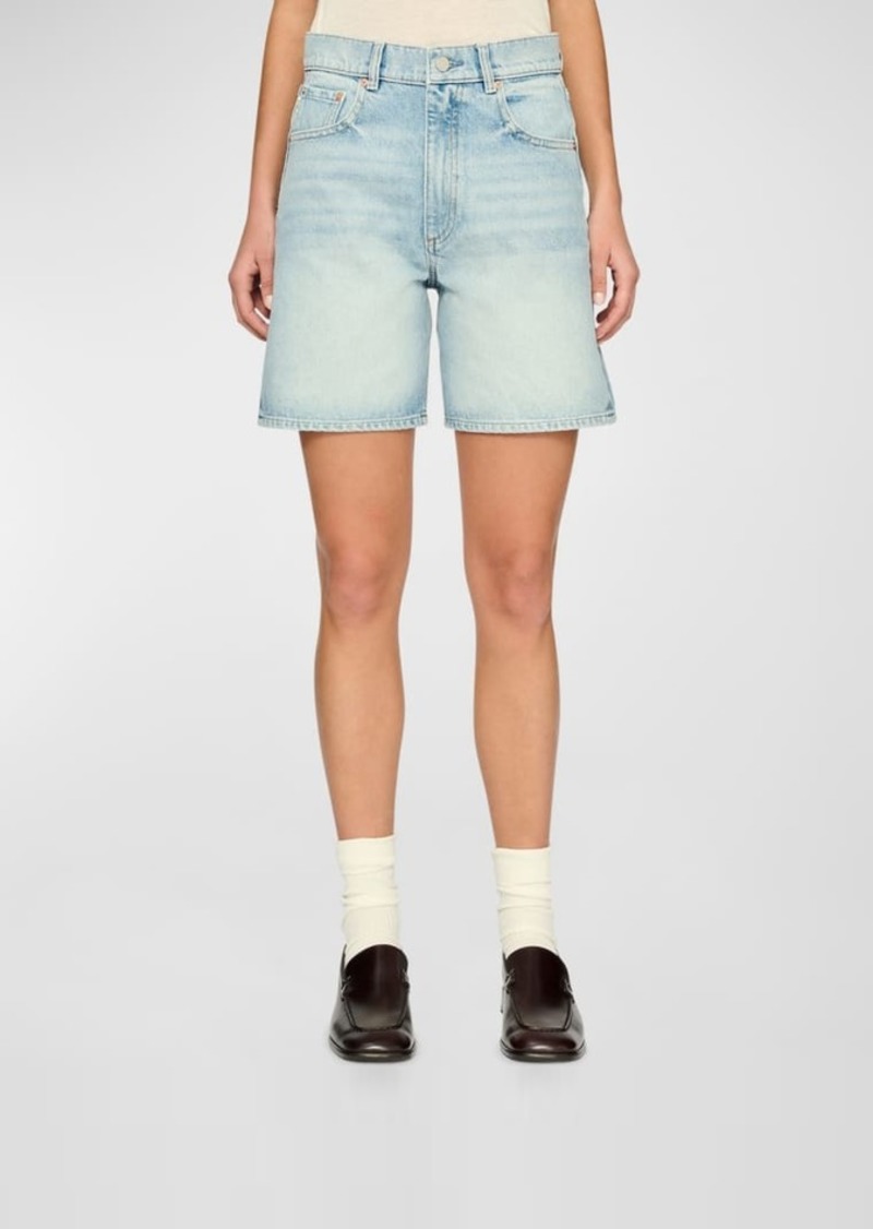 DL 1961 Taylor Ultra High-Rise Denim Shorts