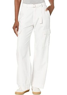 DL 1961 Zoie Wide Leg Relaxed Vintage in White Cargo