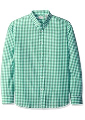 Dockers Men's Beached Poplin Long Sleeve Button-Front Shirt