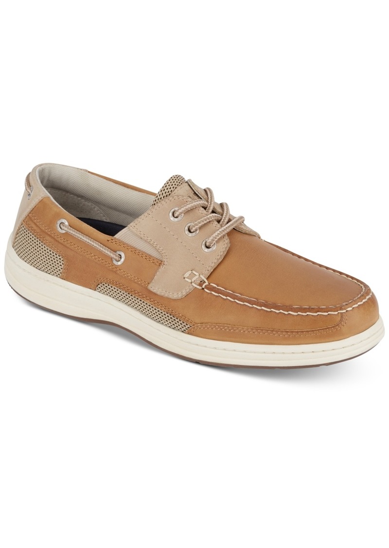 Dockers Men's Beacon Leather Casual Boat Shoe with NeverWet - Tan