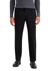 Dockers Men's Big & Tall Signature Classic Fit Pleated Iron Free Pants with Stain Defender - Navy Blazer