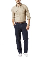 Dockers Men's Big and Tall Washed Khaki Flat Front Pant