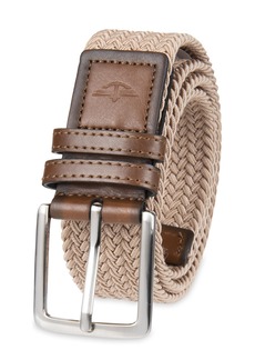 Dockers Men's Casual Everyday Braided Fabric Fully Adjustable Belt