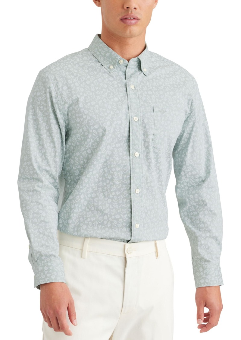 Dockers Men's Classic Fit Long Sleeve Signature Comfort Flex Shirt (Regular and Big & Tall)