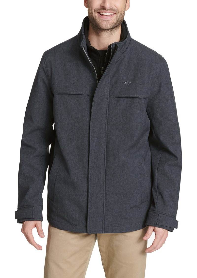 Dockers Men's Dwight Soft Shell Bib Jacket