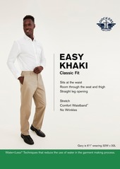 Dockers Men's Easy Classic Fit Khaki Stretch Pants - Cloud