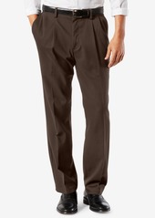Dockers Men's Easy Classic Pleated Fit Khaki Stretch Pants - Coffee Bean