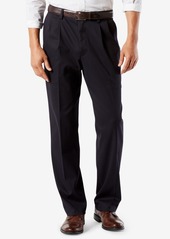 Dockers Men's Easy Classic Pleated Fit Khaki Stretch Pants - Dark Pebble