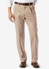 Dockers Men's Easy Classic Pleated Fit Khaki Stretch Pants - Timber Wolf