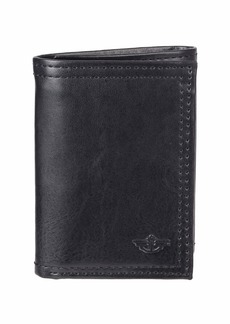 Dockers Men's Coated LeatherExtra Capacity Trifold Wallet Rfid-blocking