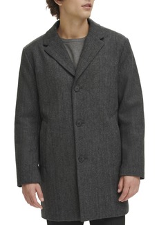Dockers Men's Henry Wool Blend Top Coat