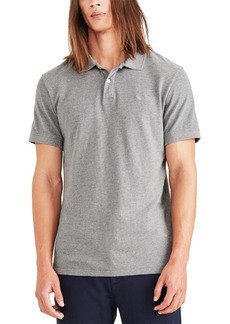 Dockers Men's Icon Slim-Fit Embroidered Logo Polo Shirt - Grey Heather
