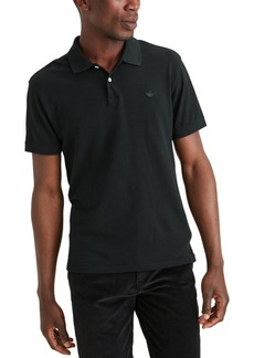 Dockers Men's Icon Slim-Fit Embroidered Logo Polo Shirt - Mineral Black
