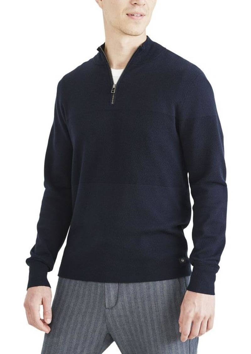 Dockers Men's Regular Fit Long Sleeve Quarter Zip Sweater